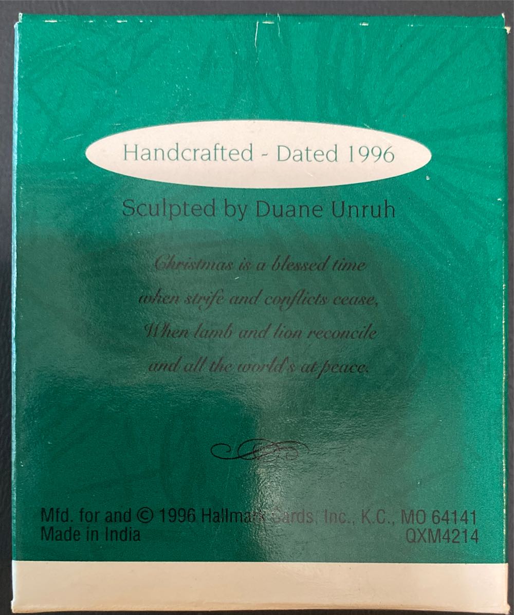 Peaceful Christmas  (Miniature) ornament collectible [Barcode 015012304817] - Main Image 2