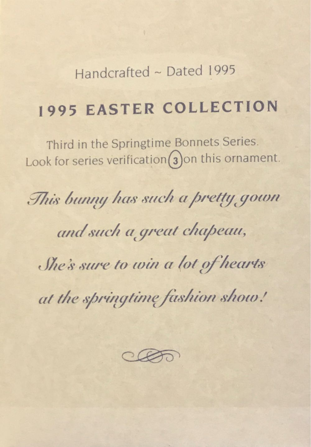 Springtime Bonnets - 03 (of 5) - Springtime Bonnets (Easter, Mice) ornament collectible [Barcode 015012246261] - Main Image 2