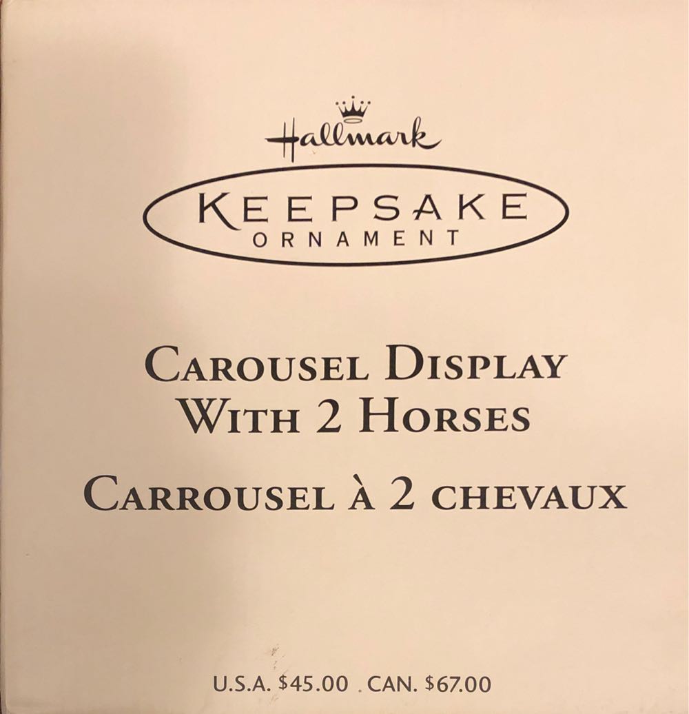 Carousel w/2 Horses - Carousel Ride (Carousel) ornament collectible [Barcode 015012812558] - Main Image 2