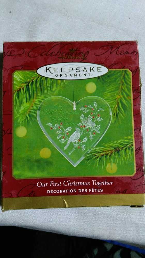 Our First Christmas Together Acrylic Heart 2000  ornament collectible [Barcode 015012589078] - Main Image 1