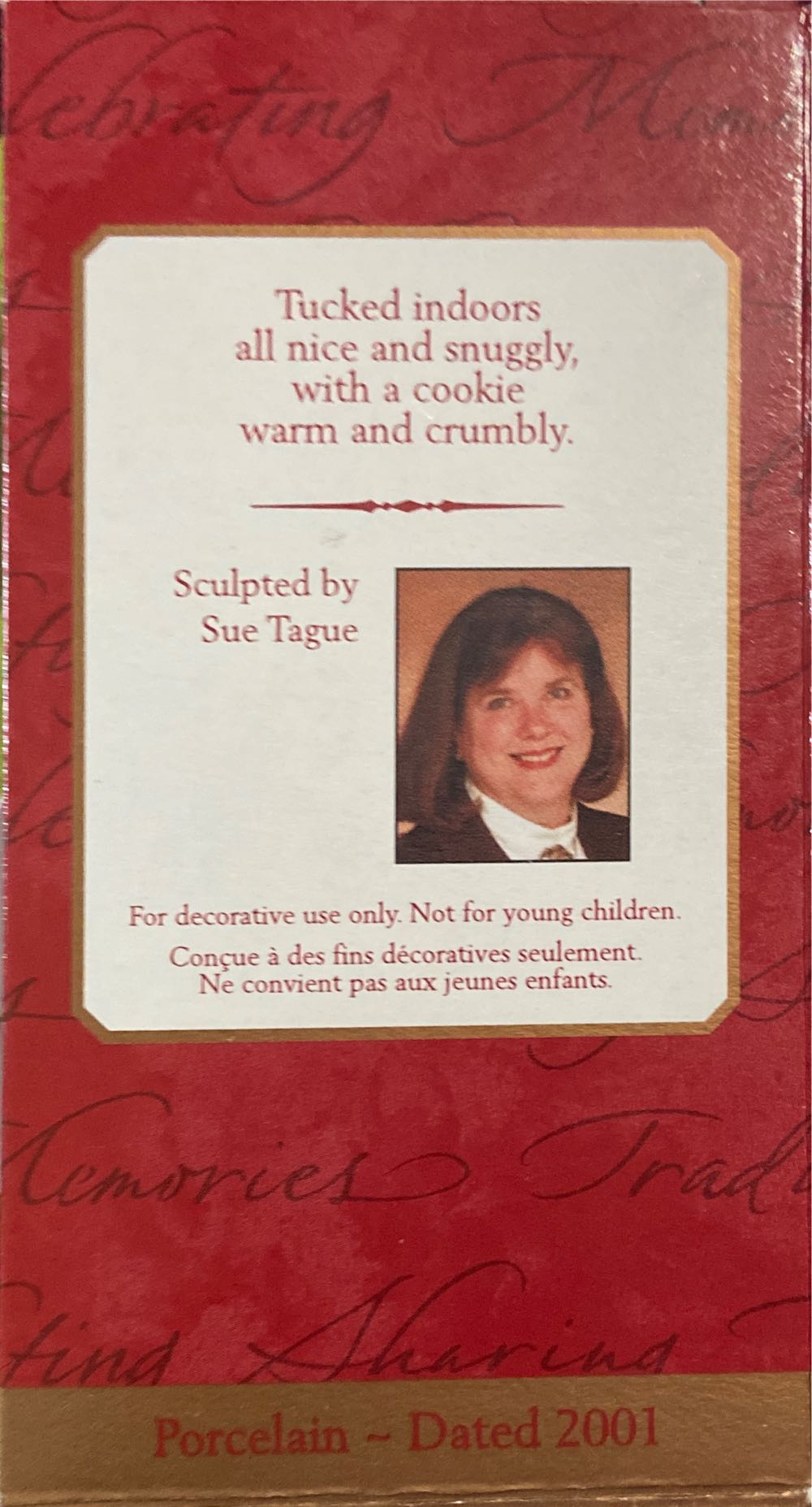 Snuggly Sugar Bear Bell  (Bells) ornament collectible [Barcode 015012636192] - Main Image 3