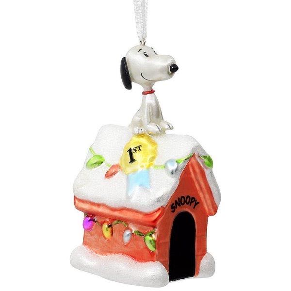 Snoopy Blown Glass - Hand blown Glass (Snoopy) ornament collectible - Main Image 2