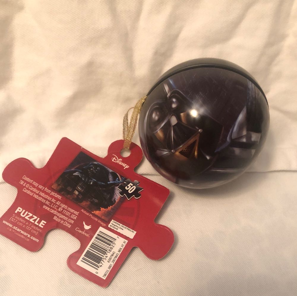 Disney Star Wars Christmas Mini Ball Puzzle 50pcs Darth Vadar C3  ornament collectible [Barcode 047754188257] - Main Image 2