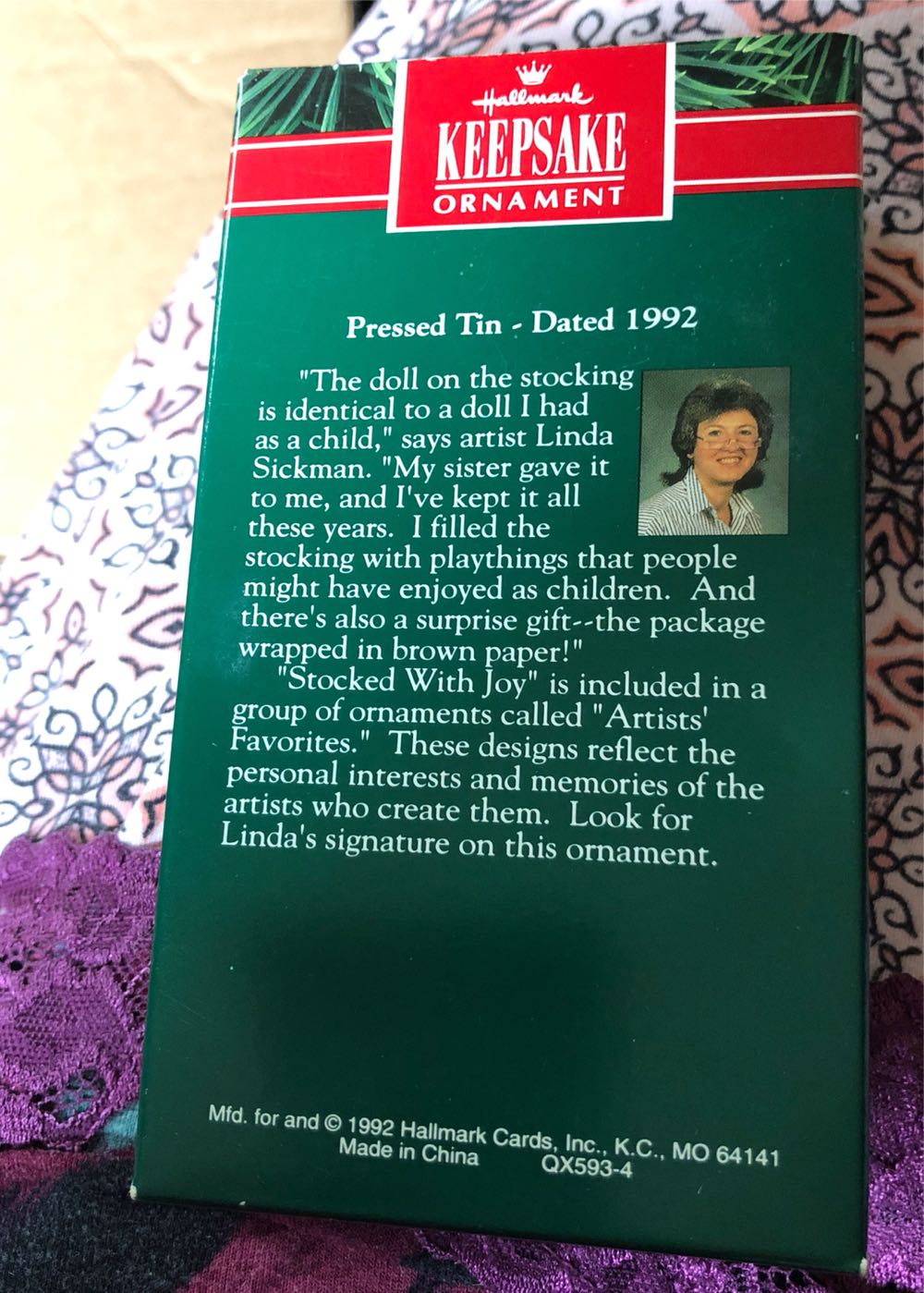 Stocked With Joy  (Tin) ornament collectible [Barcode 070000027437] - Main Image 2