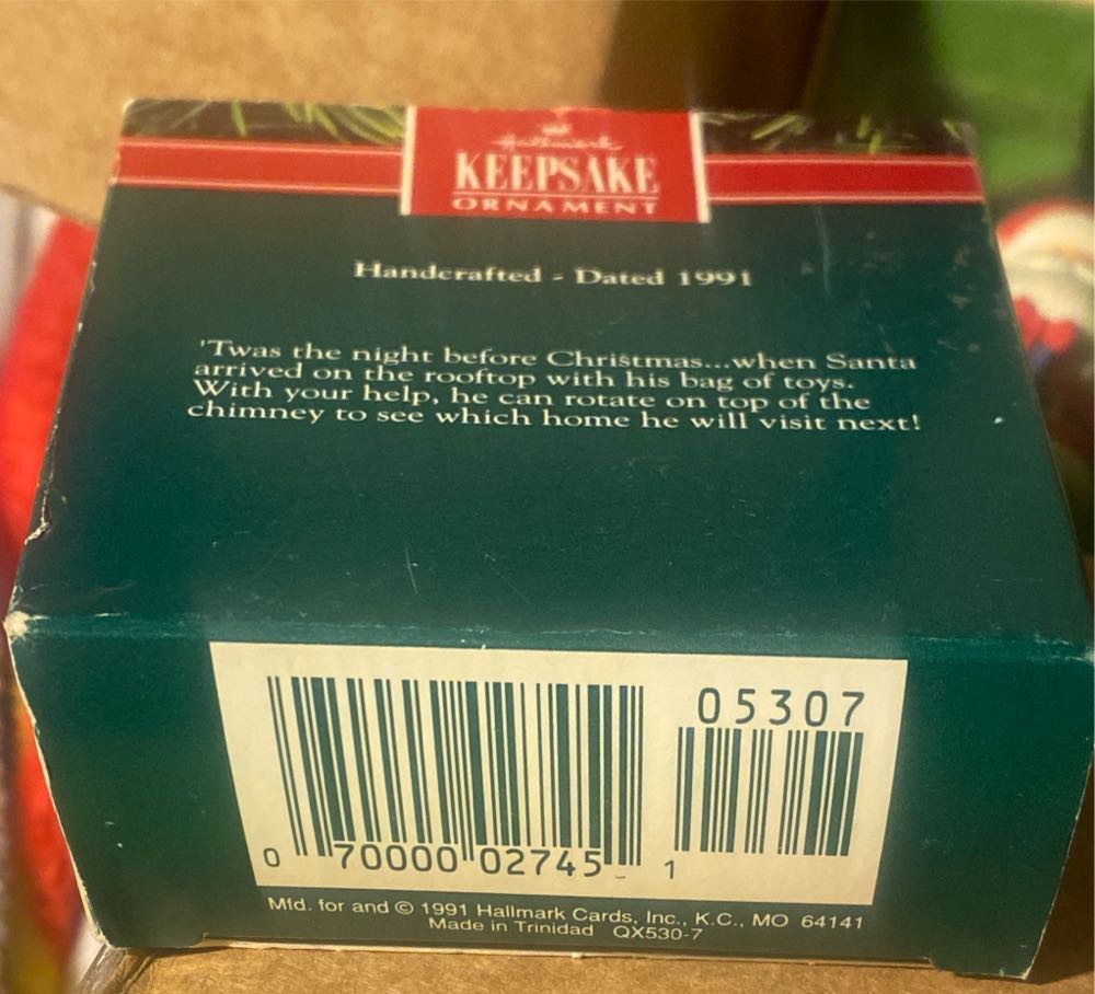 Twirl-About: 1991 Santa A Night Before Christmas - Twirl-about (Twirl About; Big Tree) ornament collectible [Barcode 070000027451] - Main Image 3