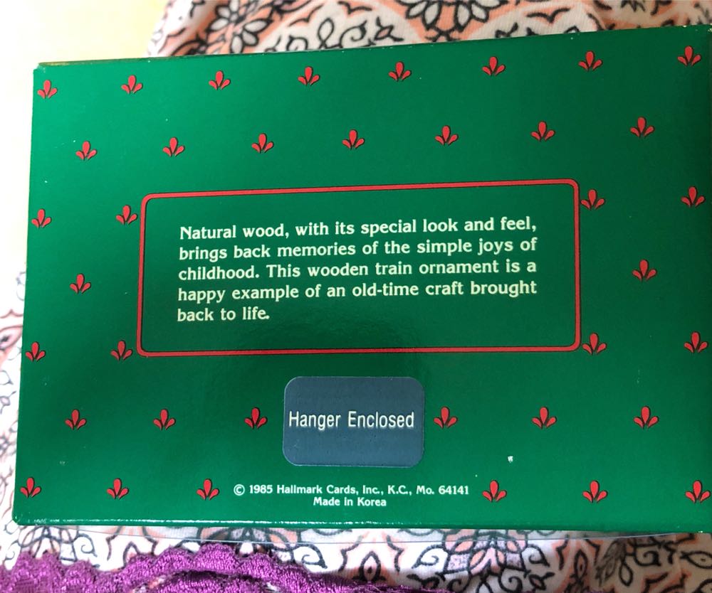 Wooden Train - Nostalgic Childhood (Wooden Toys) ornament collectible - Main Image 2