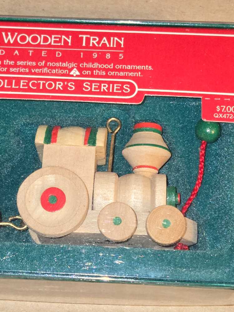 Wooden Train - Nostalgic Childhood (Wooden Toys) ornament collectible - Main Image 3
