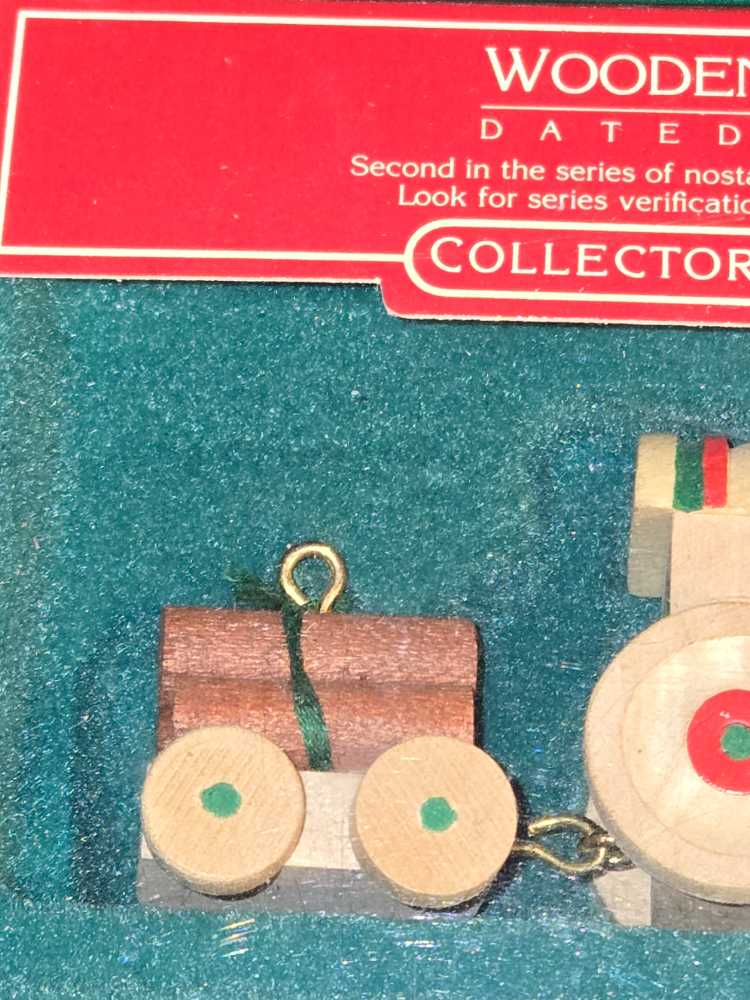 Wooden Train - Nostalgic Childhood (Wooden Toys) ornament collectible - Main Image 4