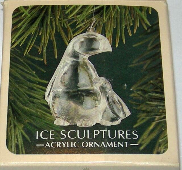 Ice Sculptures Acrylic Ornament Seal Frosty Friends Adjacent 1980ish - Frosty Friends (Frosty Friends) ornament collectible - Main Image 2