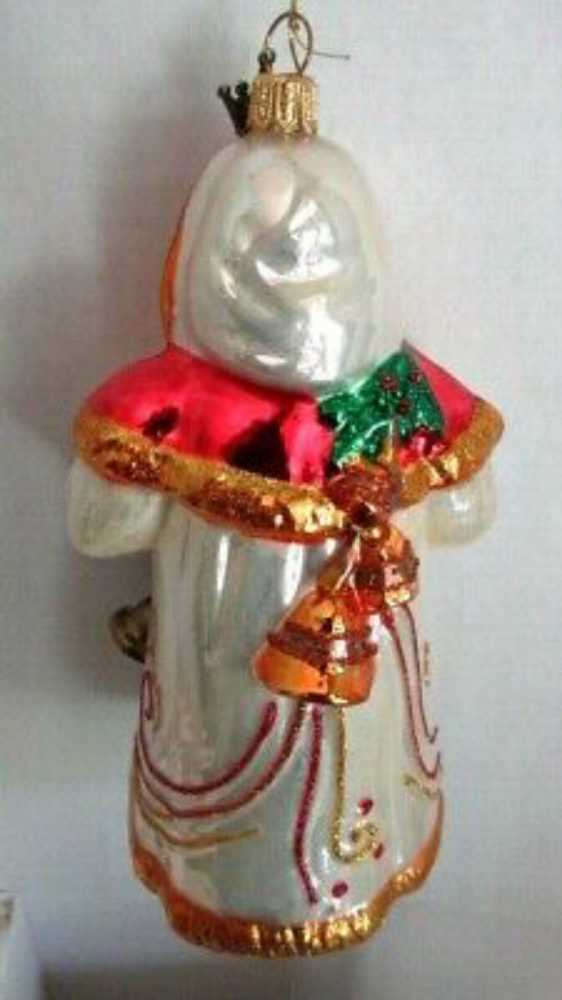 Santa With Bell 2019 - Heritage Collection Blown Glass  - Heritage Collection (Santa) ornament collectible [Barcode 763795461004] - Main Image 3