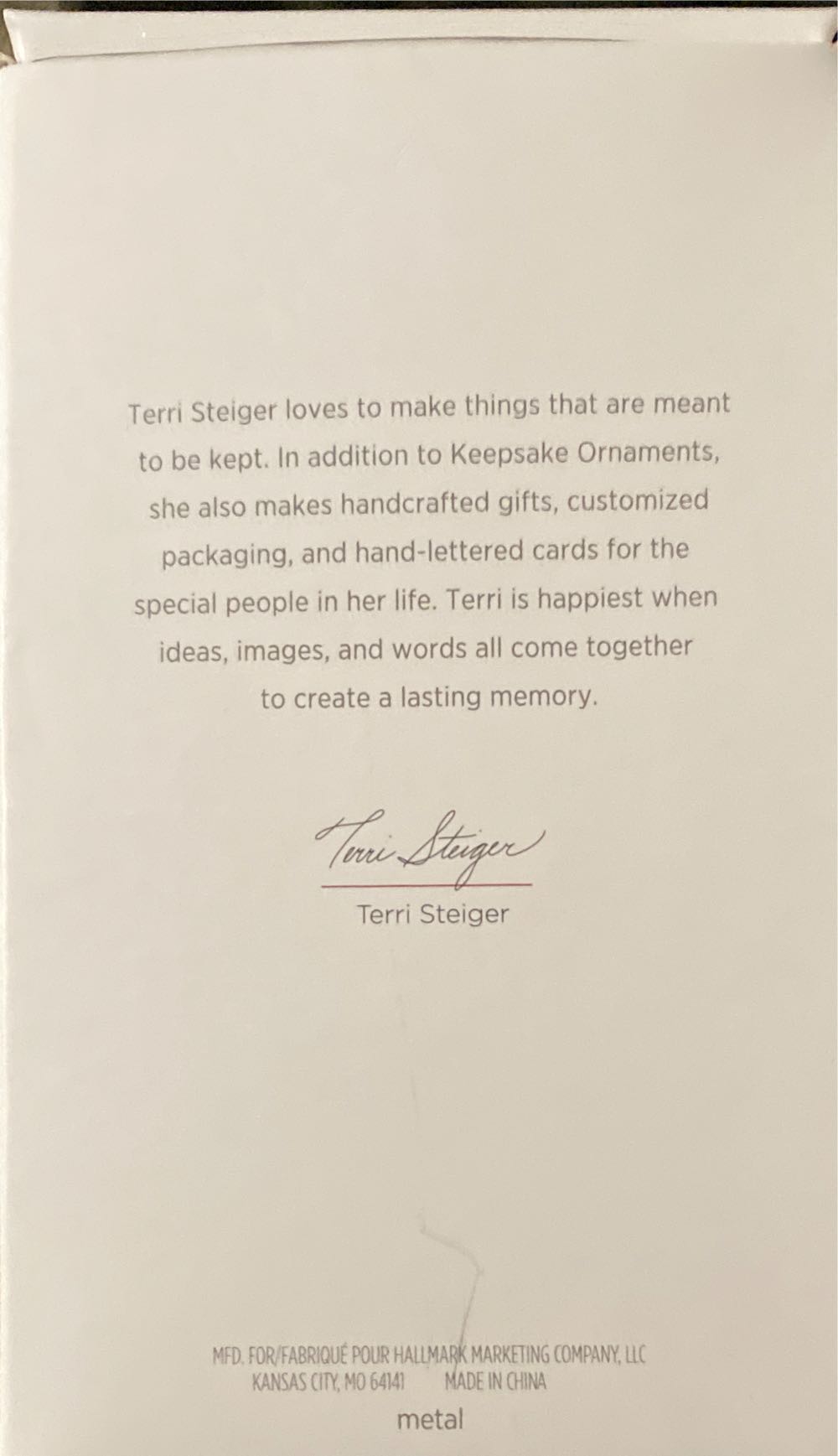 Saint Nick - Metal (Metal) ornament collectible [Barcode 763795358960] - Main Image 2