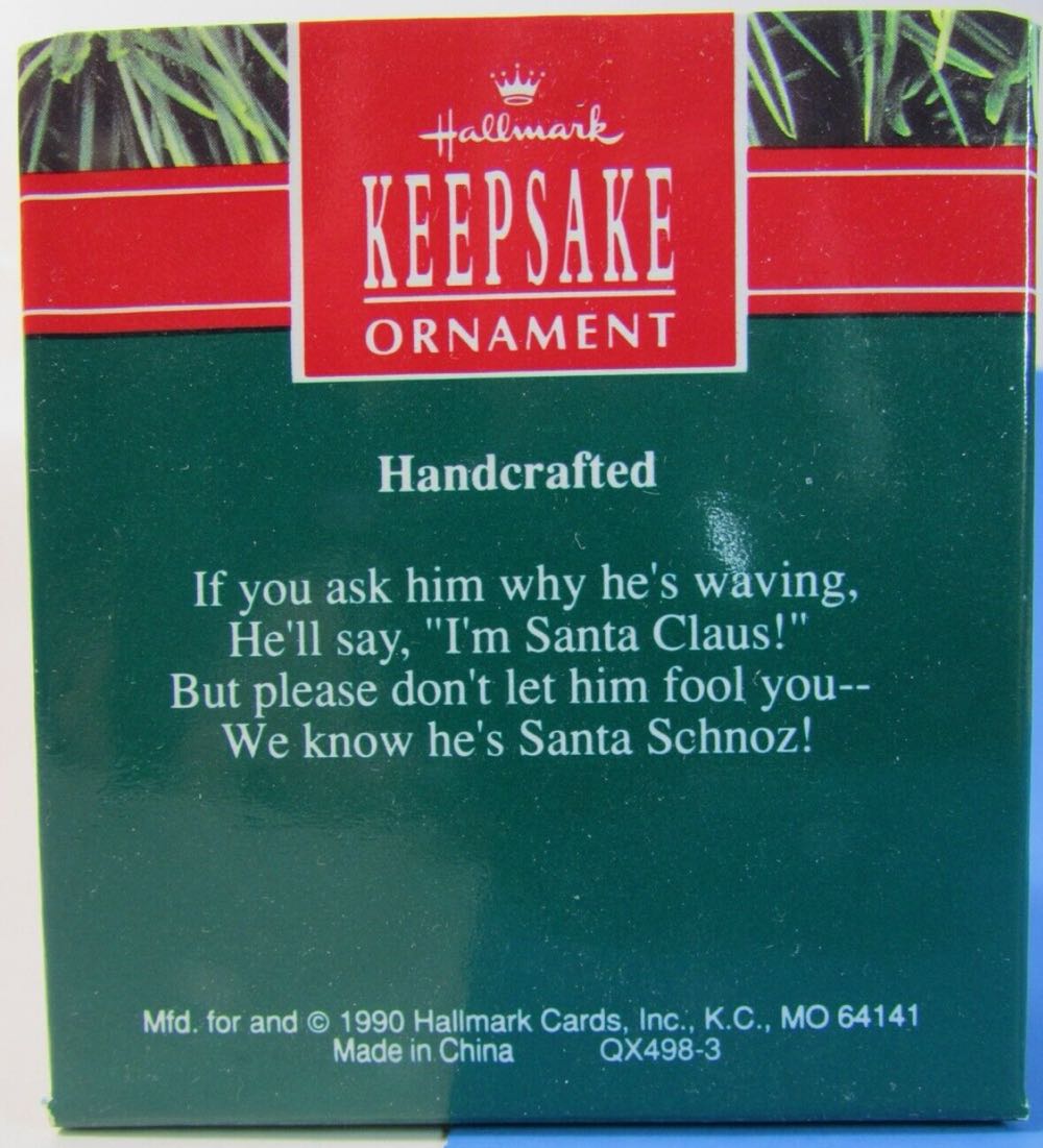 Santa Schnoz - Hallmark Keepsake Ornament (Santa) ornament collectible [Barcode 070000027420] - Main Image 4