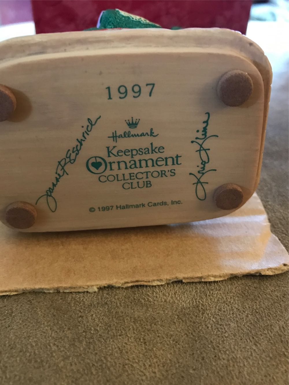 Mrs Claus’s Story - Studio Edition (Mrs Claus Reading) ornament collectible - Main Image 2