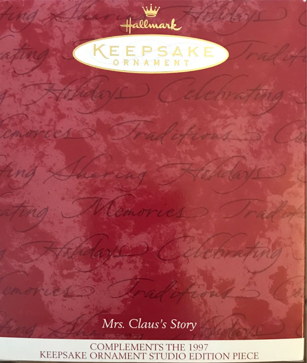 Mrs Claus’s Story - Studio Edition (Mrs Claus Reading) ornament collectible - Main Image 3