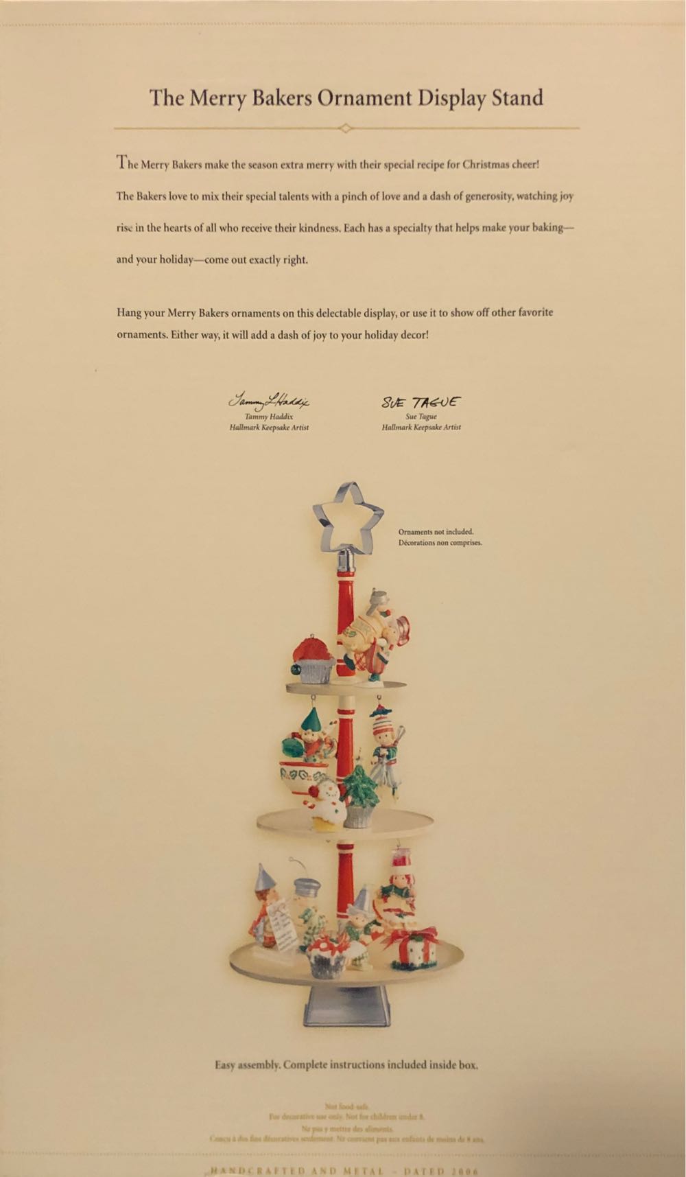 TMB The Merry Bakers Ornament Display Stand - The Merry Bakers (Baking) ornament collectible [Barcode 015012947571] - Main Image 2