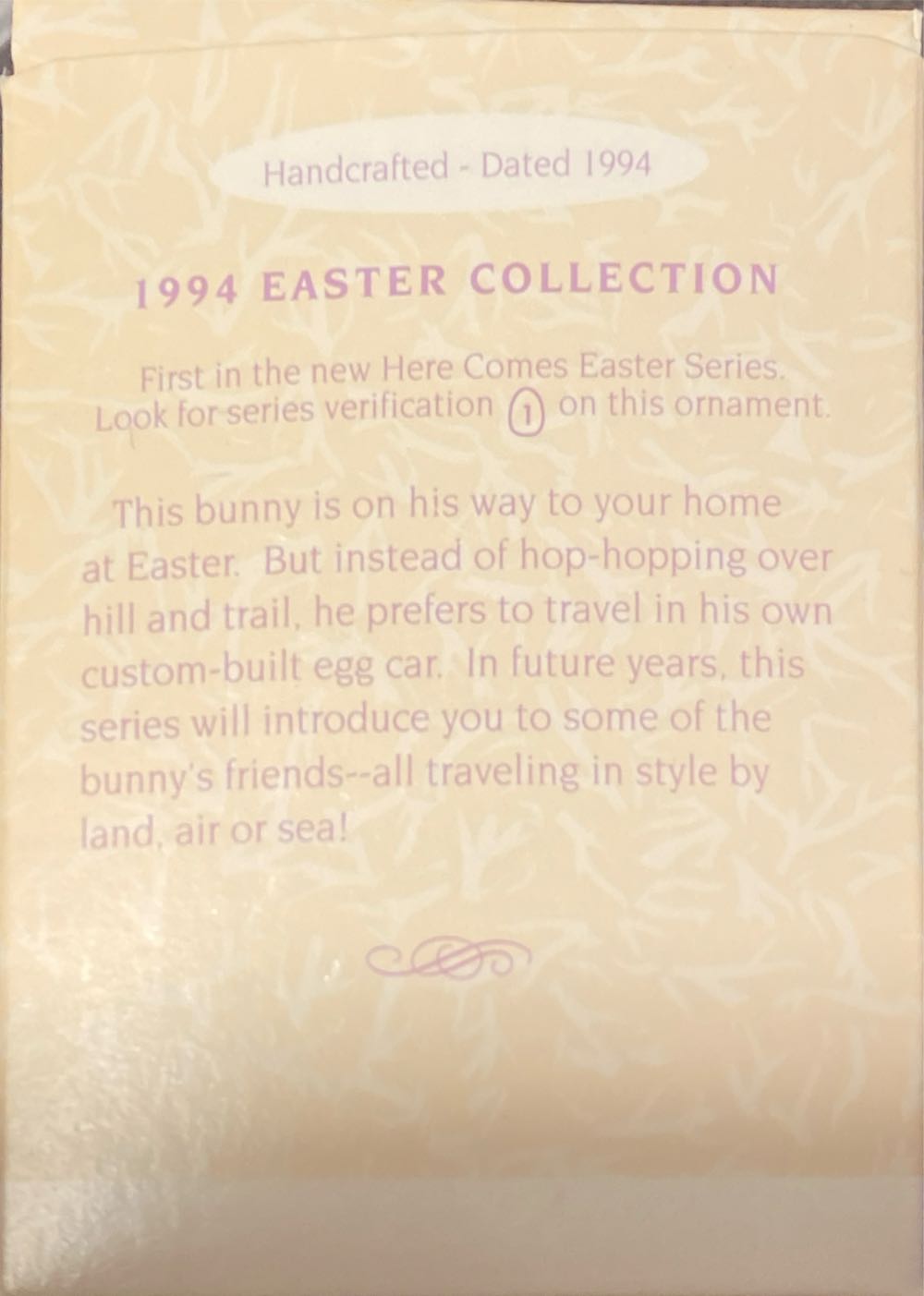Here Comes Easter - Easter (1994 Easter Collection) ornament collectible [Barcode 015012176933] - Main Image 2