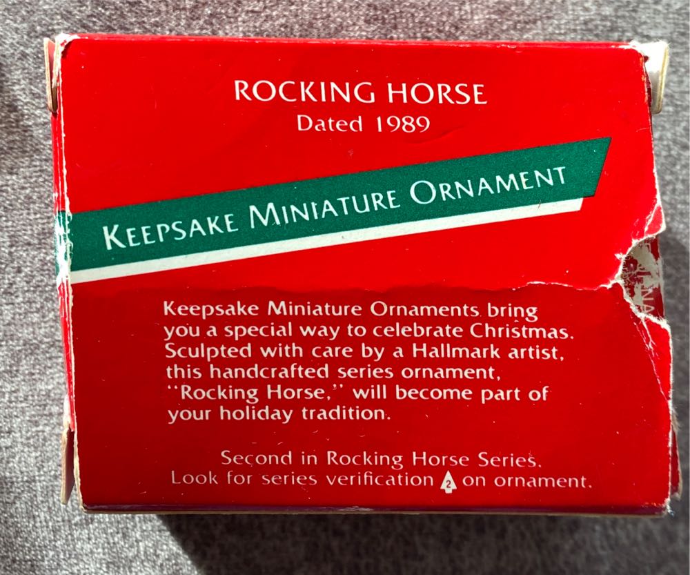 Miniature Rocking Horse #2 - Rocking Horse Miniature ornament collectible - Main Image 2