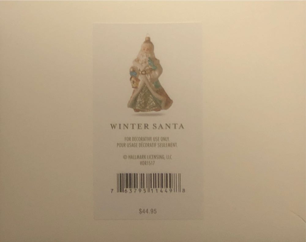 Winter Santa 2016 - Heritage Collection (Santa) ornament collectible [Barcode 763795114498] - Main Image 4