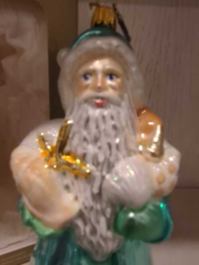 Nautical Santa Blown Glass Ornament By Hallmark - Heritage Collection ornament collectible [Barcode 763795460991] - Main Image 2