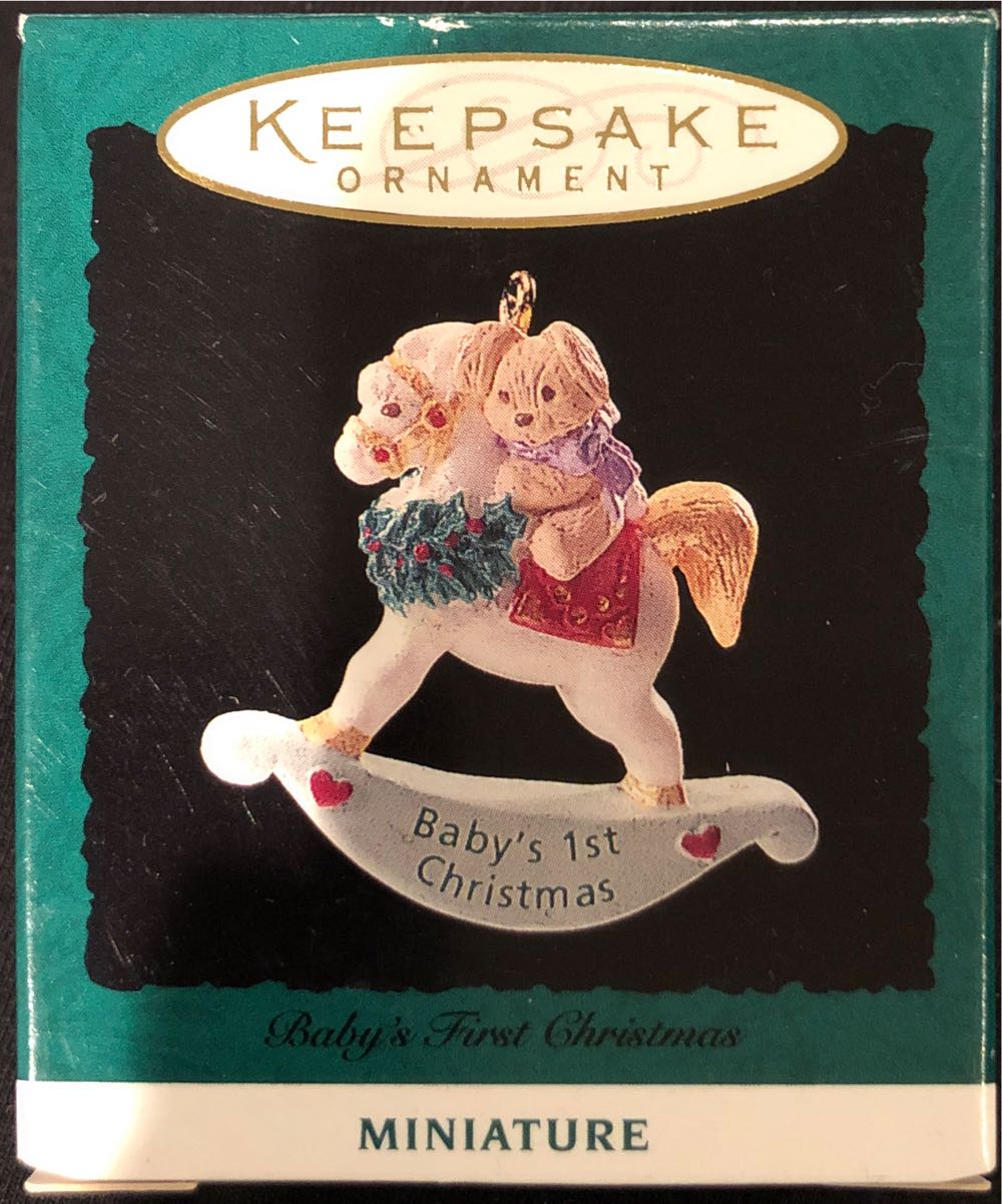Baby’s First Christmas 1994  ornament collectible [Barcode 015012121315] - Main Image 2