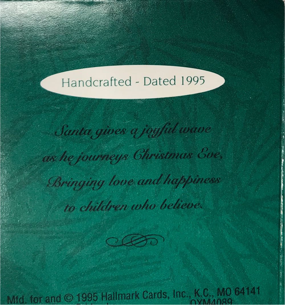 Joyful Santa  ornament collectible [Barcode 015012213324] - Main Image 2