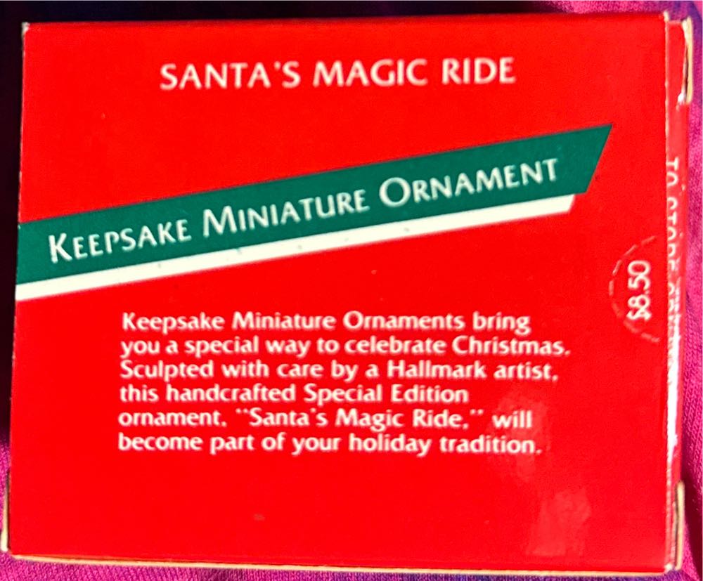 Santa’s Magic Ride - Keepsake Miniature Ornaments (Santa) ornament collectible - Main Image 2
