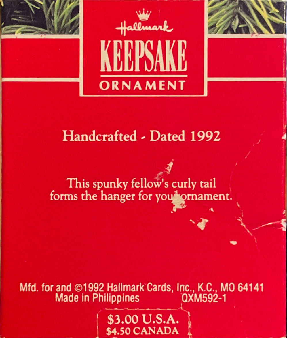 Spunky Monkey  (Hallmark Keepsake Miniature) ornament collectible [Barcode 070000027635] - Main Image 2