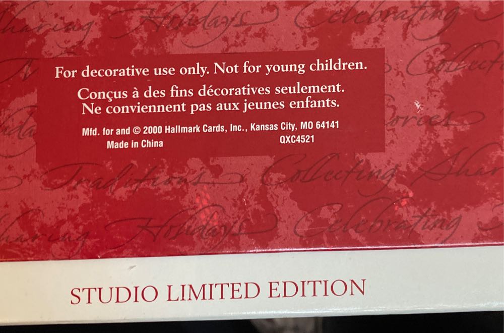 Treasure Tree - Studio Limited Edition (Christmas Tree) ornament collectible - Main Image 3