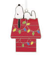 Hallmark Peanuts Snoopy On Doghouse Metal Christmas ...  ornament collectible [Barcode 763795724109] - Main Image 1