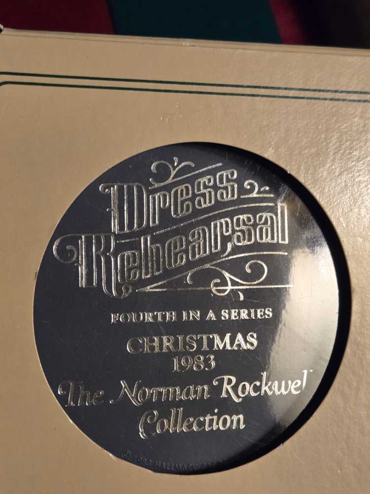 Norman Rockwell #4 Dress Rehearsal 1983 - Norman Rockwell (Norman Rockwell) ornament collectible - Main Image 2