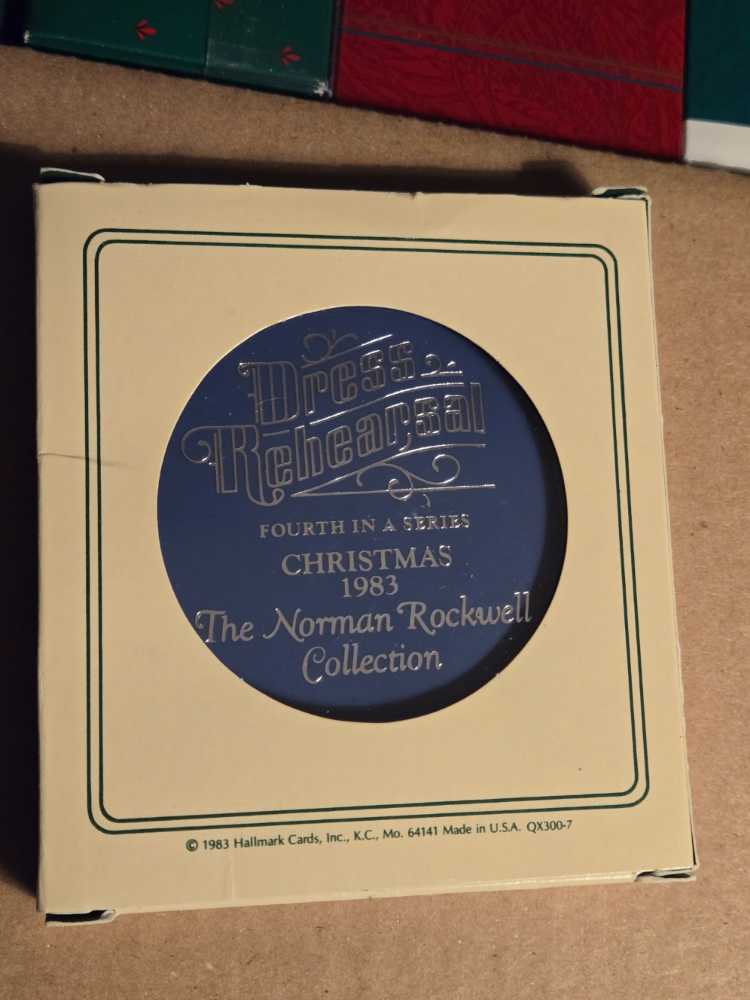 Norman Rockwell #4 Dress Rehearsal 1983 - Norman Rockwell (Norman Rockwell) ornament collectible - Main Image 4