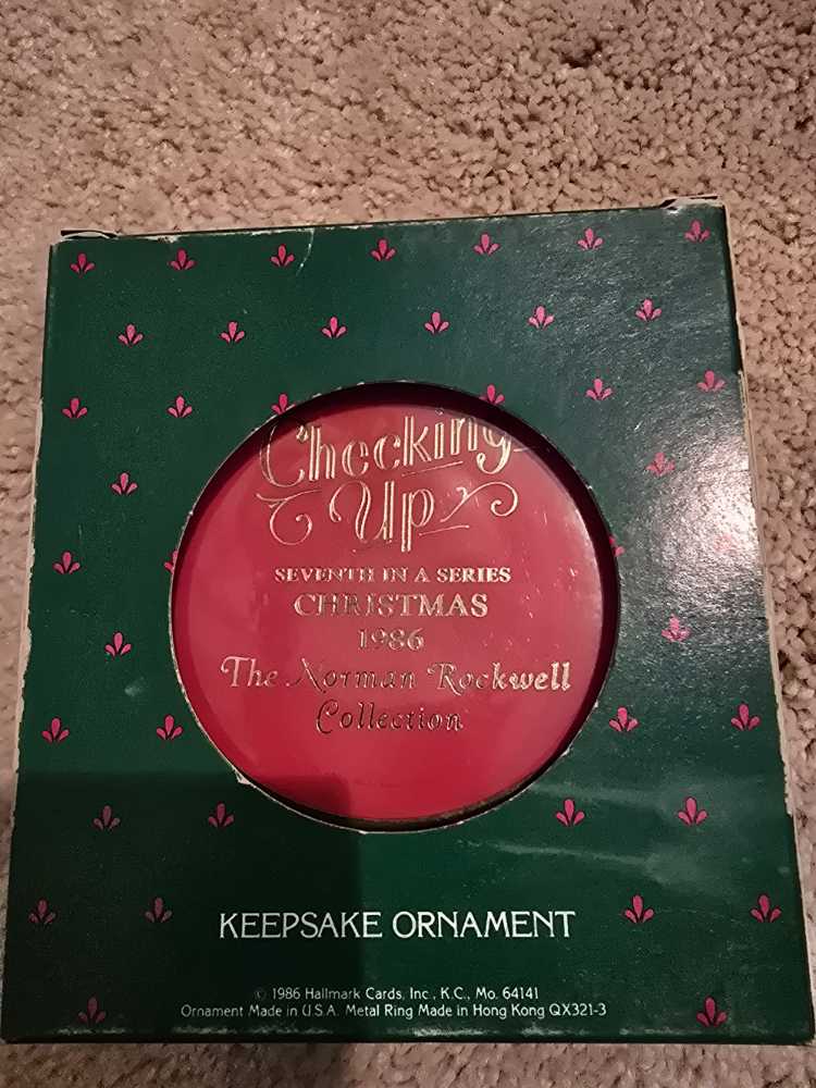 Norman Rockwell Cameo 1986 - Norman Rockwell - Cameo Keepsake ornament collectible - Main Image 2