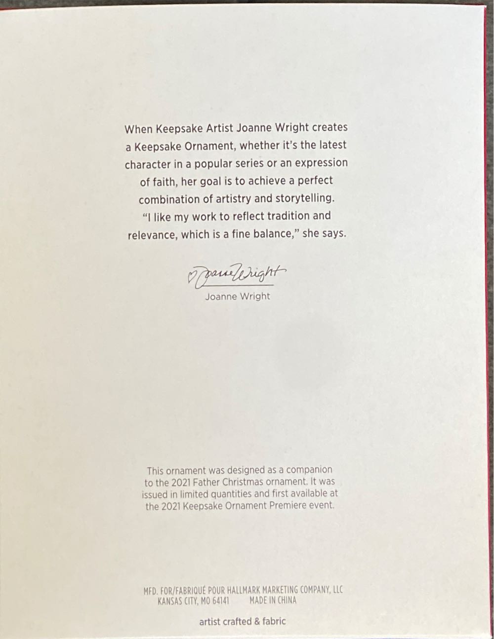 Father Christmas’s Reindeer - Father Christmas Reindeer (Reindeer) ornament collectible [Barcode 763795669516] - Main Image 3