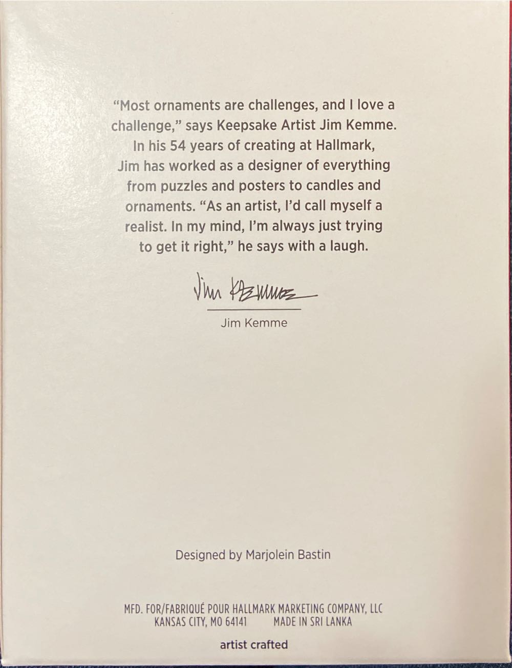 Christmas Cardinals - Nature’s Sketchbook (Marjolein Bastin) ornament collectible [Barcode 763795691043] - Main Image 3