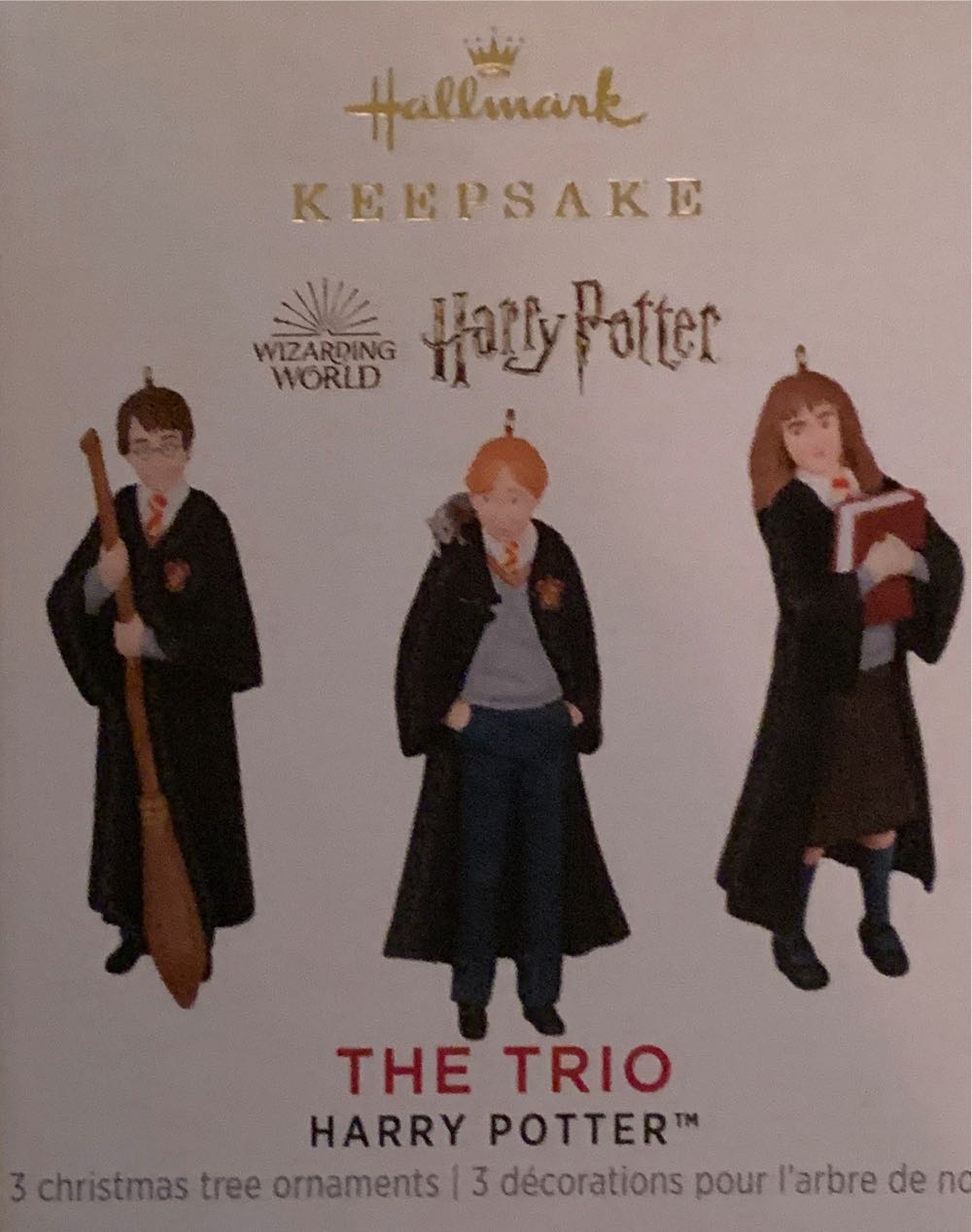 The Trio - Harry Potter (Hallmark Keepsake Miniature) ornament collectible [Barcode 763795704156] - Main Image 2