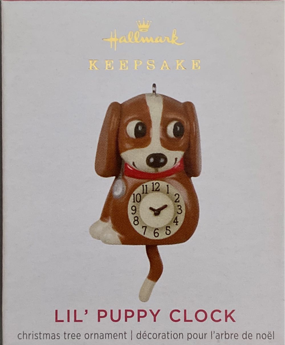 Miniature Lil’ Puppy Clock - Minature (Miniature) ornament collectible [Barcode 763795675678] - Main Image 4
