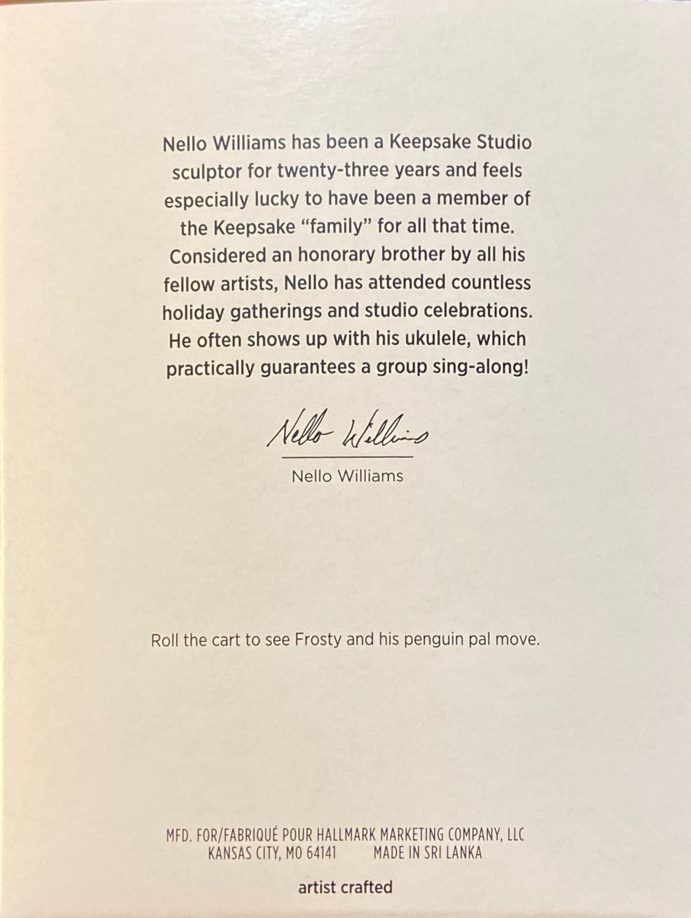 Frosty Friends Handcar Hijinks 2021 - Frosty Friends (Frosty Friends) ornament collectible [Barcode 763795665051] - Main Image 3