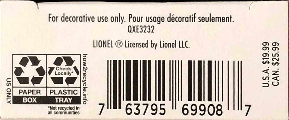 221 New York Central ”Empire State” Locomotive - Lionel Trains (Trains) ornament collectible [Barcode 763795699087] - Main Image 4