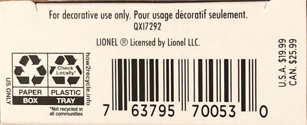 Lionel 221w New York Central Tender Metal - Lionel Train Series (Trains) ornament collectible [Barcode 763795700530] - Main Image 4