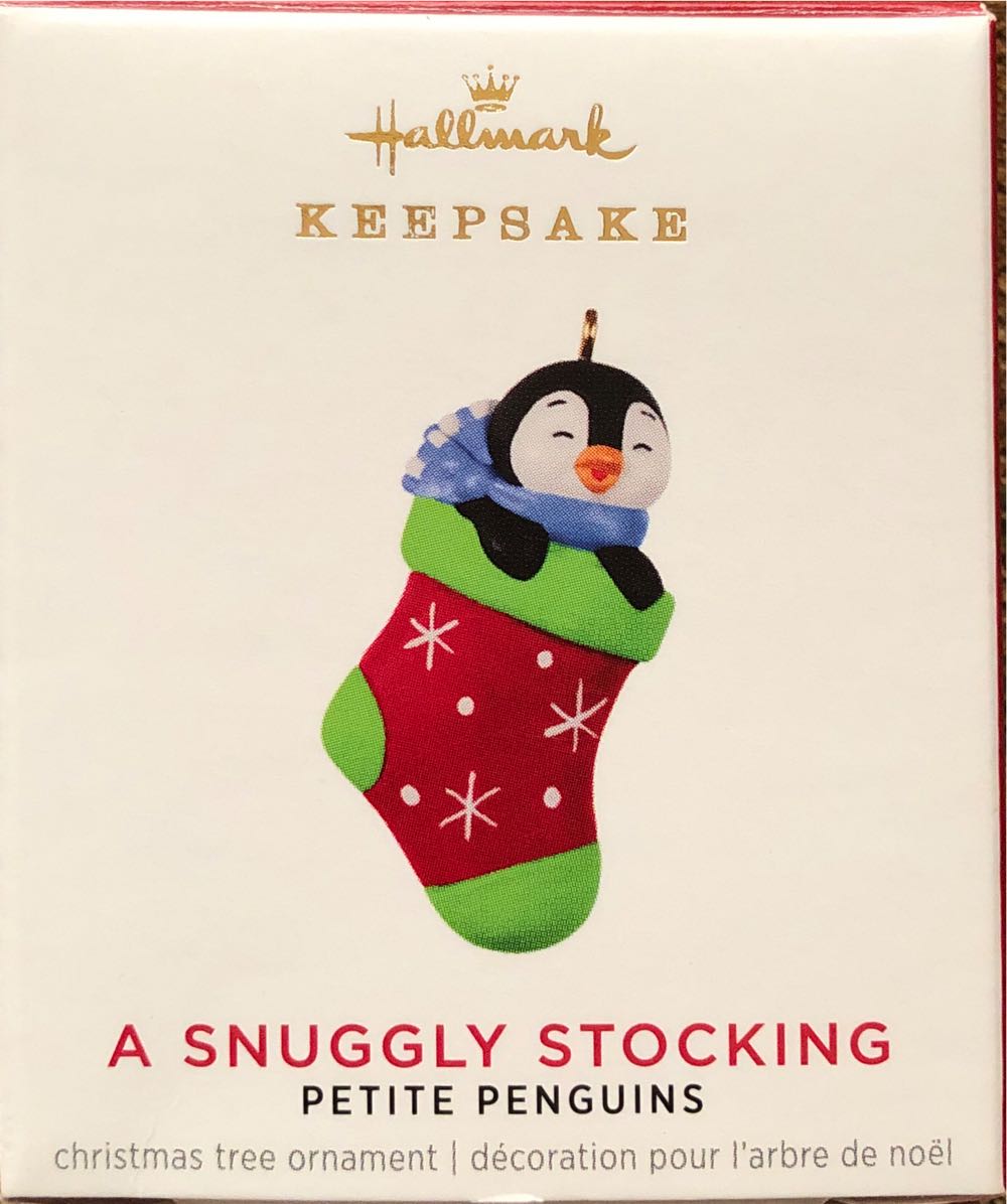 Miniature Petite Penguins #6 A Snuggly Stocking - Petite Penguins (Penguins) ornament collectible [Barcode 763795664214] - Main Image 2