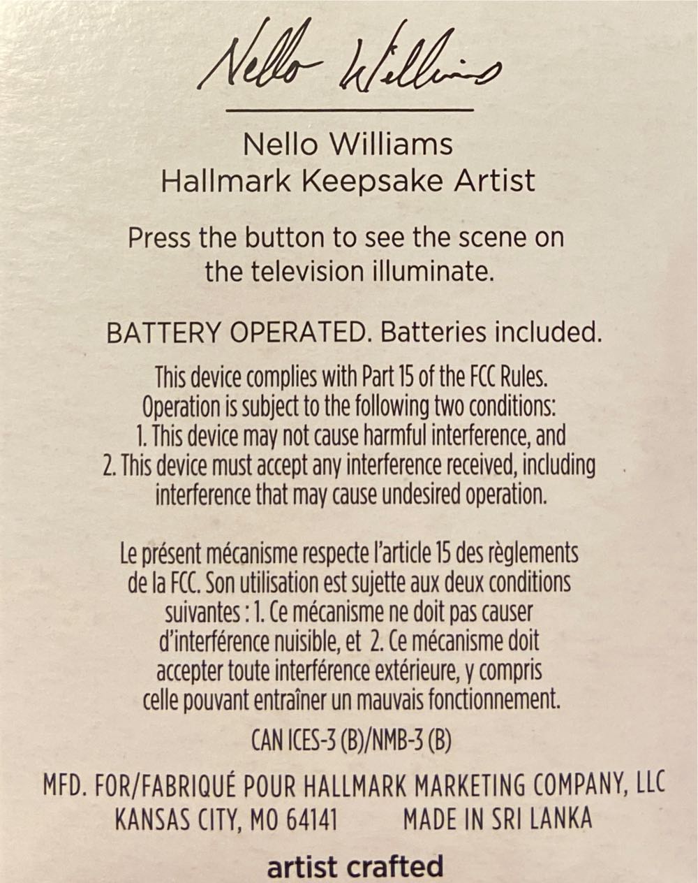 Miniature Tiny Telly - Miniature (Miniature) ornament collectible [Barcode 763795680269] - Main Image 3