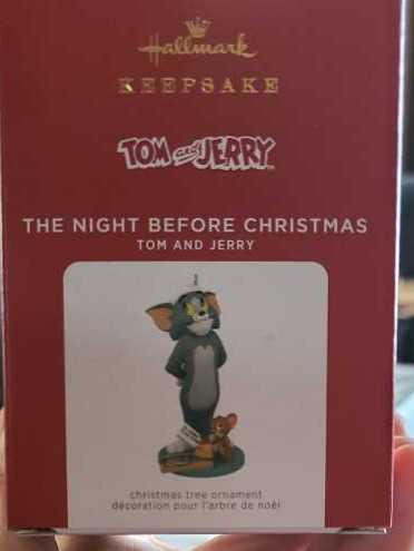 Tom and Jerry “The Night Before Christmas” - Tom & Jerry (Hallmark Keepsake) ornament collectible [Barcode 763795707331] - Main Image 2