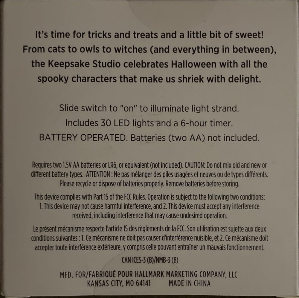 Miniature Halloween Light String - Halloween (Halloween) ornament collectible [Barcode 763795717453] - Main Image 2
