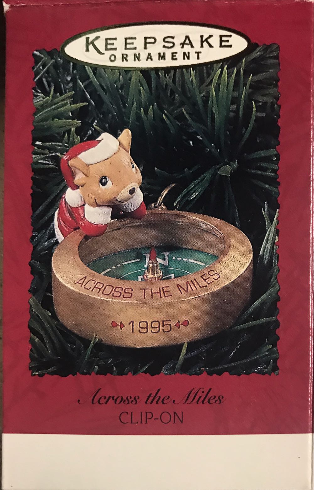 Across The Miles Clip-on Hallmark Ornament Qx5847 - Across The Miles (Mice) ornament collectible [Barcode 015012214284] - Main Image 2