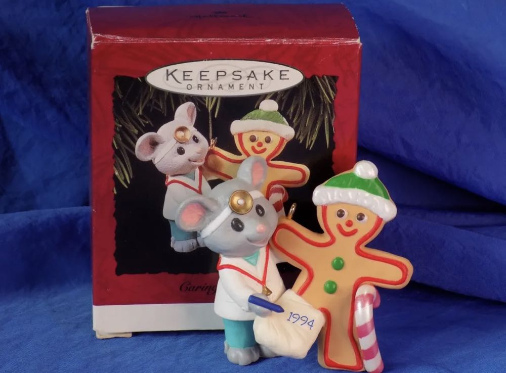 Caring Doctor - Mouse With Gingerbread "Patient”  (Mice) ornament collectible [Barcode 015012138702] - Main Image 3