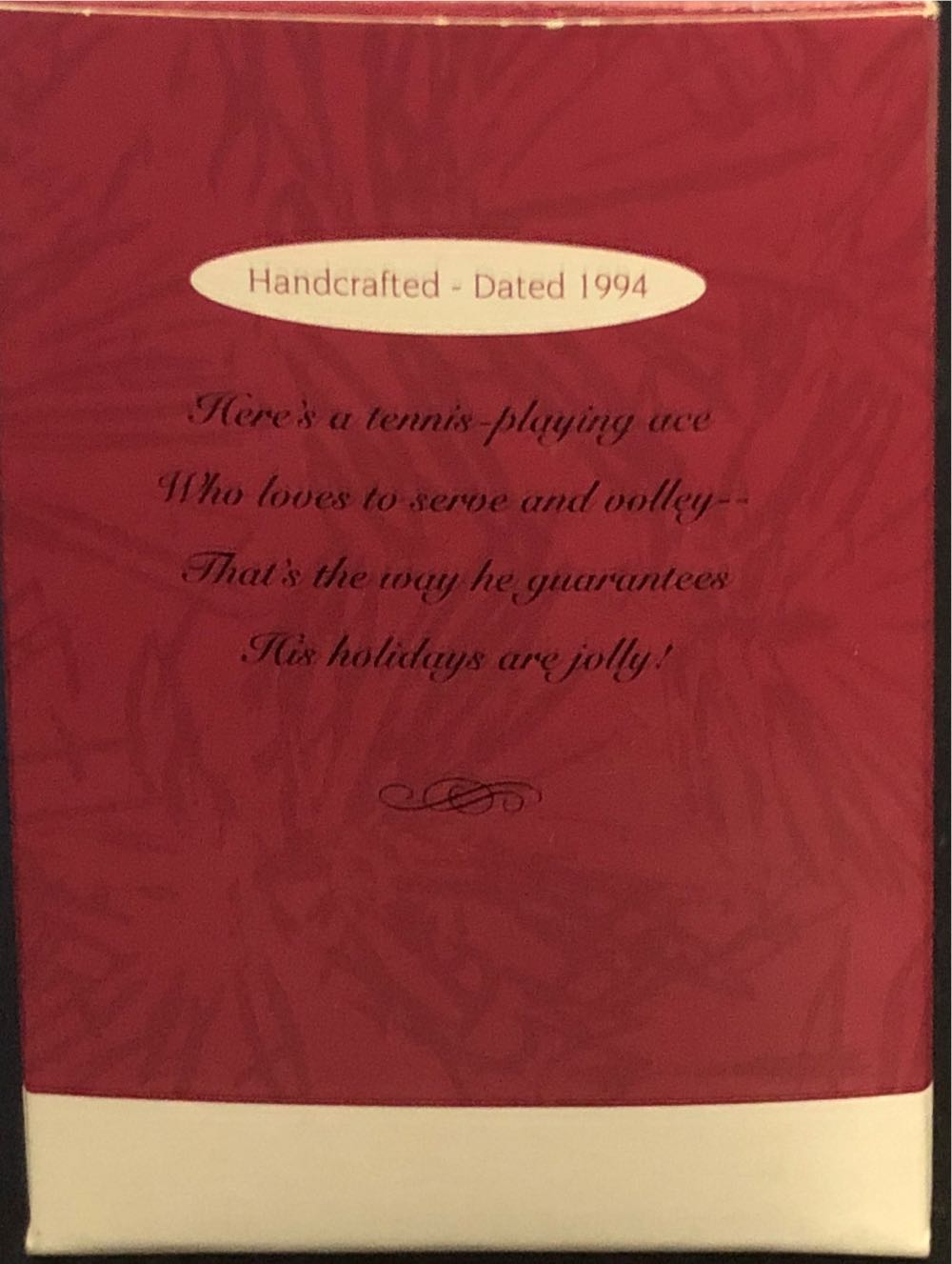 Practice Makes Perfect - Sports (Tennis) ornament collectible [Barcode 015012138443] - Main Image 2