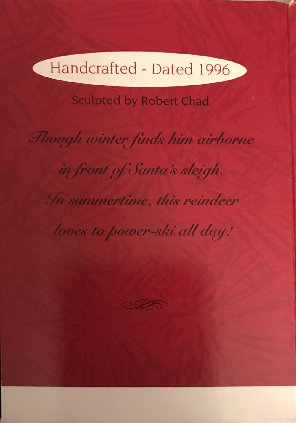 Antlers Aweigh! (S)  (Reindeer, Boat,) ornament collectible [Barcode 015012335101] - Main Image 2