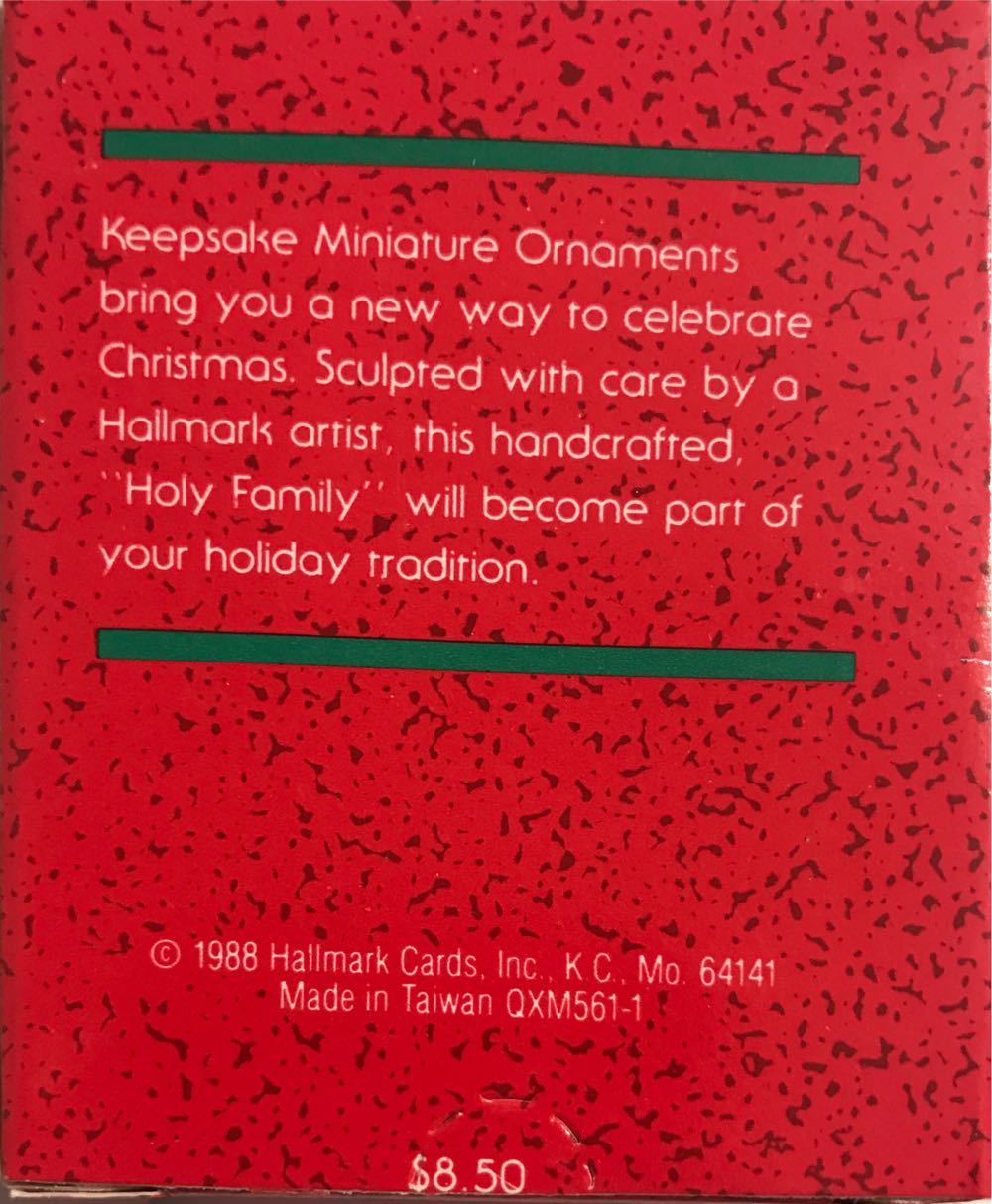 Miniature Holy Family  ornament collectible - Main Image 3