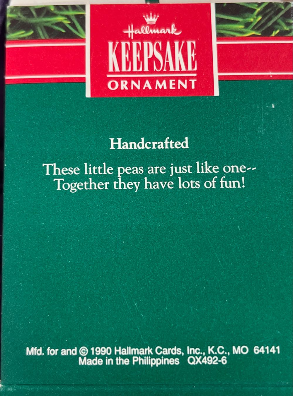 Two Peas In A Pod  (Miscelleous) ornament collectible [Barcode 070000027383] - Main Image 2