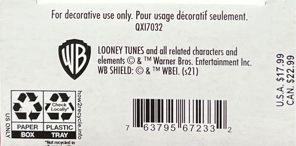 Bugs Bunny And Baby Finster - Baby Buggy Bugs (Looney Tunes) ornament collectible [Barcode 763795672332] - Main Image 3